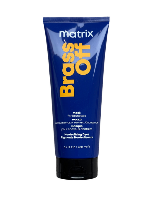 Matrix Brass Off – Masque neutralisant pour cheveux châtains (200 ml)